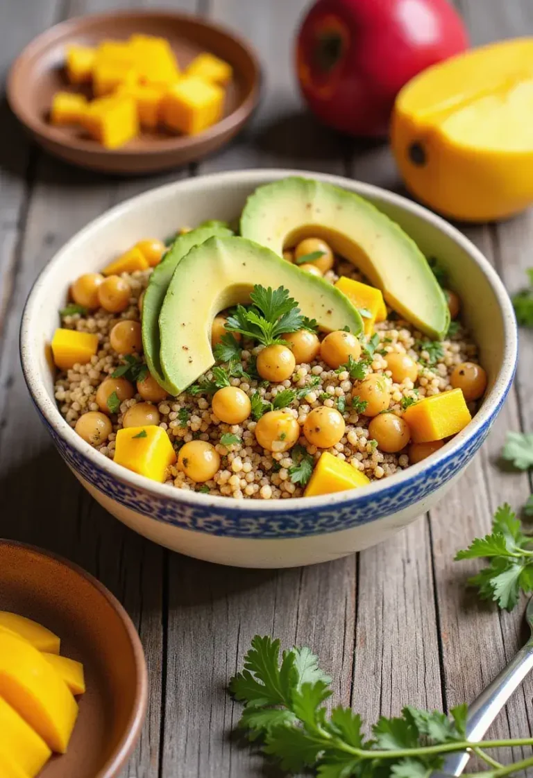 Ensalada Nutritiva al Estilo Mediterránea con un toque Tropical